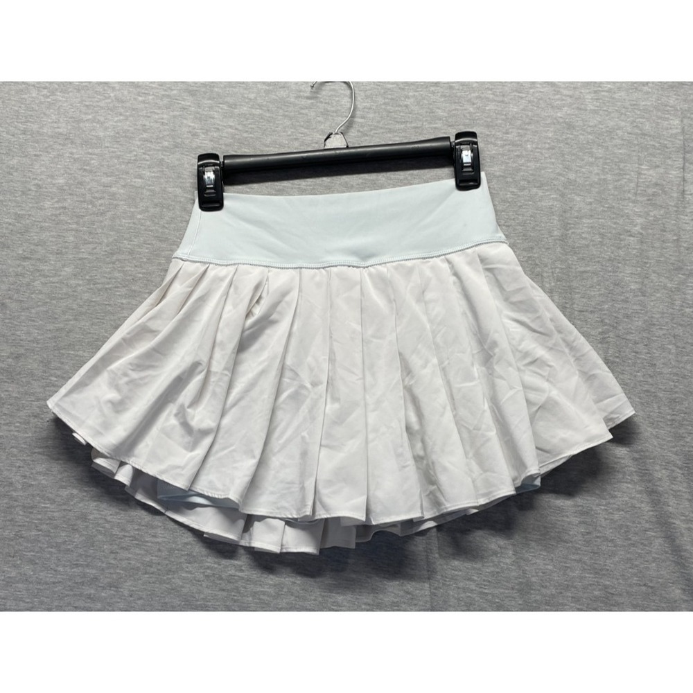 OFFLINE by Aerie All Aces Athletic Skort Womens Medium White Pleated Golf Tennis